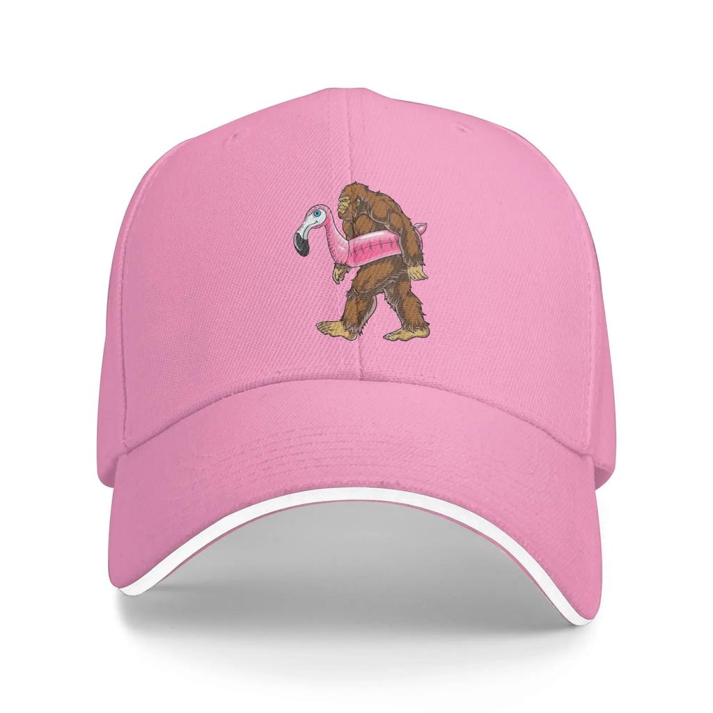 Pool Party Bigfoot Baseball Cap Unisex Women Custom Logo Trucker Hat Summer Fashion Hunting Camping Hot Sale Snapback Cap