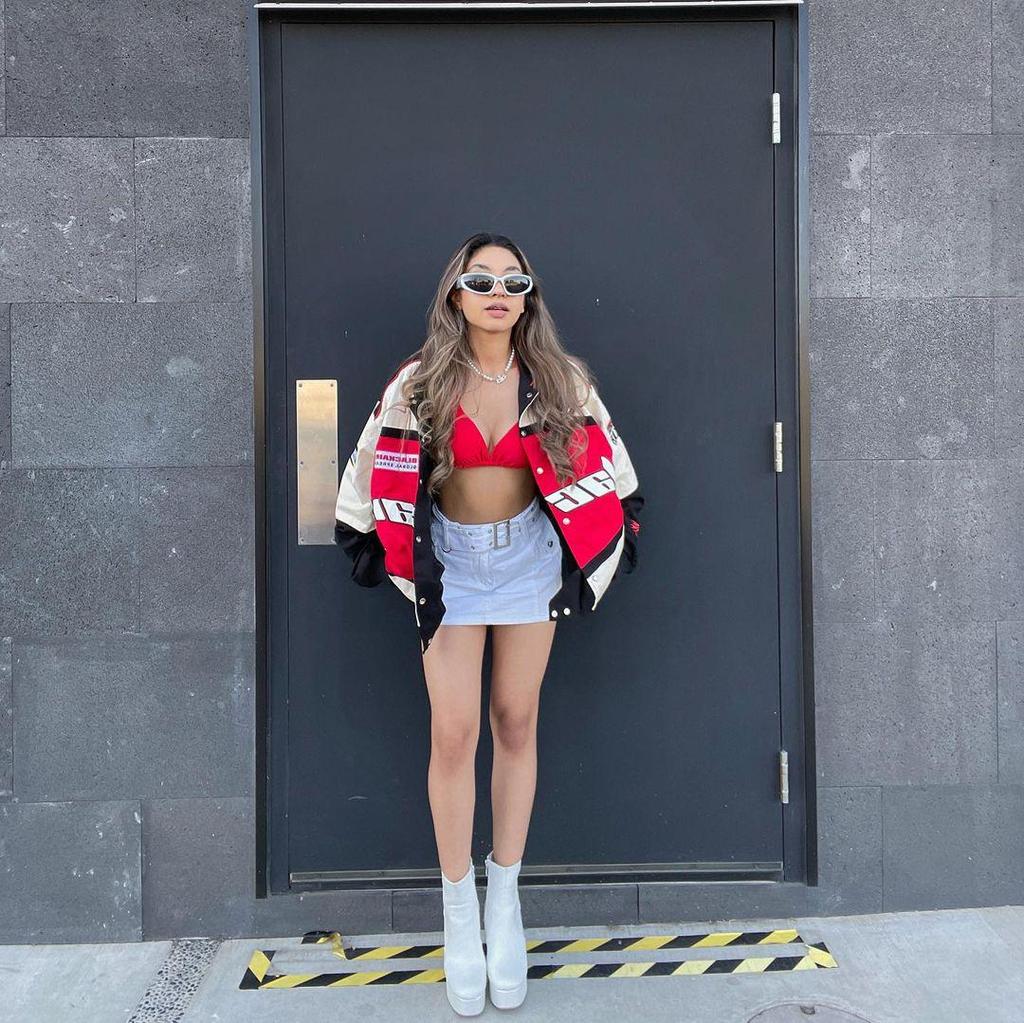 2023 Осень/Зима Спортивный Стиль Трехцветная Повседневная Куртка-Ветровка Мотоциклетная с Длинным Рукавом.