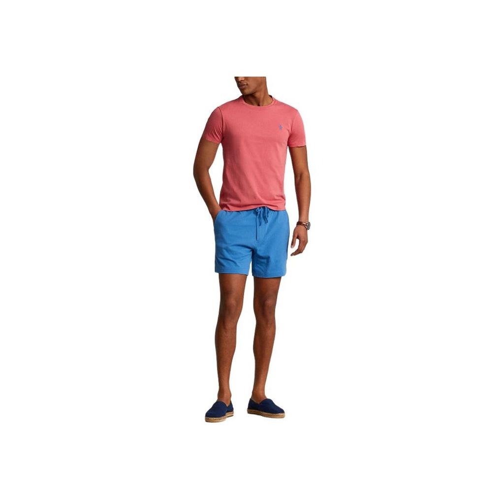 Polo Ralph Lauren Ss22 Solid Logo Вышитый круглый вырез короткий рукав футболка мужские топы розовый MNPOTSH1N821365-600