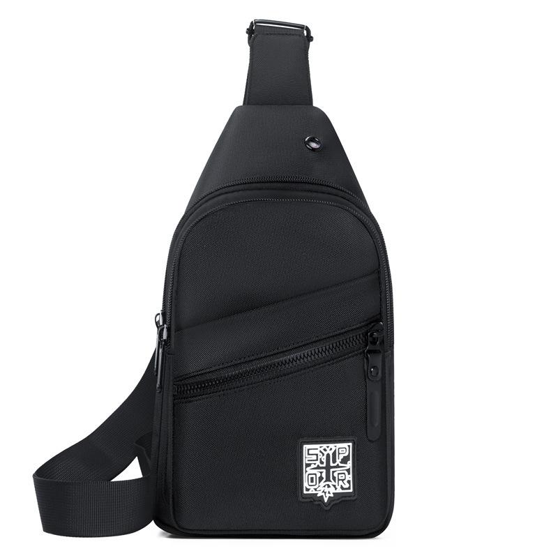 Мужская нагрудная сумка высококлассная большая вместимость на плечо спортивная и повседневная универсальная трендовая нагрудная сумка-мессенджер