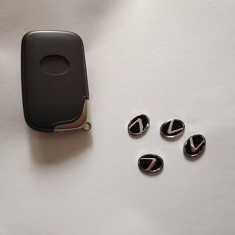 10 шт. Алюминиевая наклейка-эмблема на ключ автомобиля Декоративные наклейки Для Lexus GS IS LS500h ES260 ES300h RX350h NX260 UX260 LM LC RZ450e TX