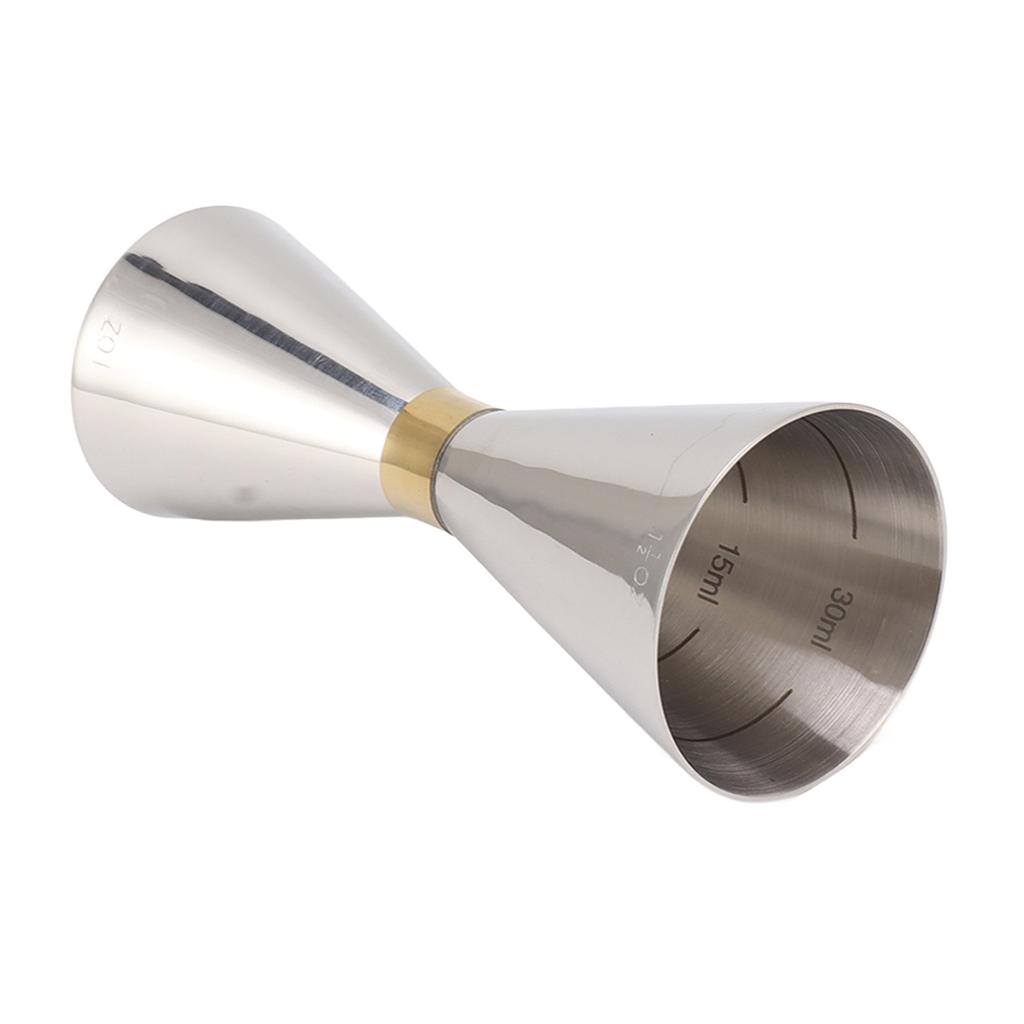 Cocktail Jigger Double Ended 304 Stainless Steel Bar Measuring Cup with Scale for Home Party