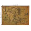 Map Of Middle-earth Movie Posters Ancient Ways Map Kraft Paper Adornment Picture Wall Sticker