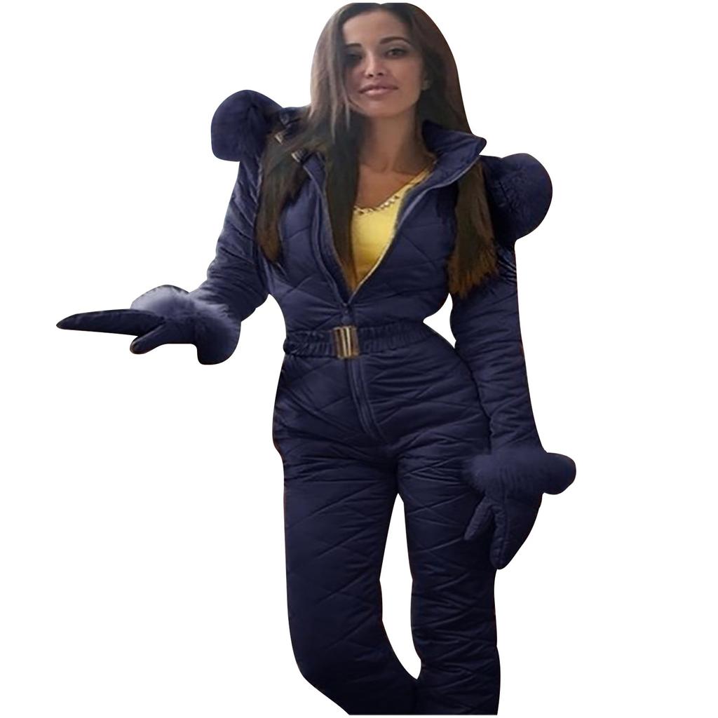 Fashion Women Ski Wear Hoodie Jackets Outdoor Sports Zipper Tight Fitting One-Piece Leisure Ski Wear Classic Exquisite Costumes