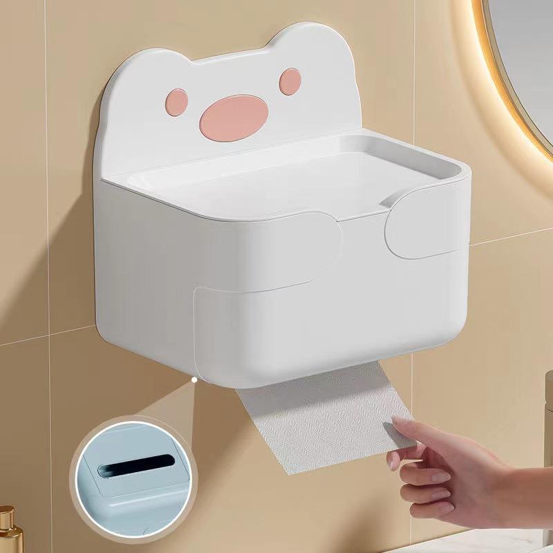 Настенная коробка для салфеток в ванной комнате, ящик для туалетной бумаги с героями мультфильмов