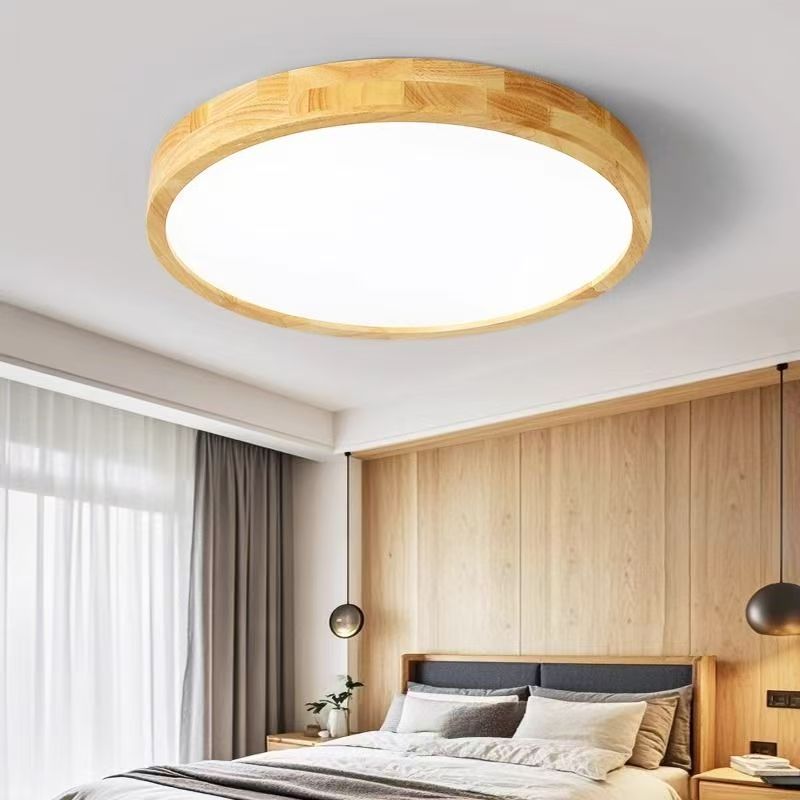 Современный светодиодный потолочный светильник под дерево, золотистый, одинарный, с 3 цветами, домашнее освещение, для кухни, спальни, ванной комнаты, накладной потолочный светильник