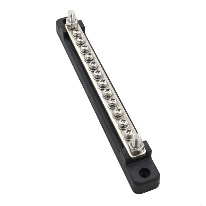 150A Busbar Terminal Block Bus Bar 12V Power Distribution Block 6 Terminals For Automotive Sound Audio Car Power Distributor