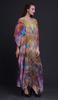 Phagun Branch & Colorful Parrot Bird Long Caftan Maxi Dress Beach Swimwear Cover Up Womens