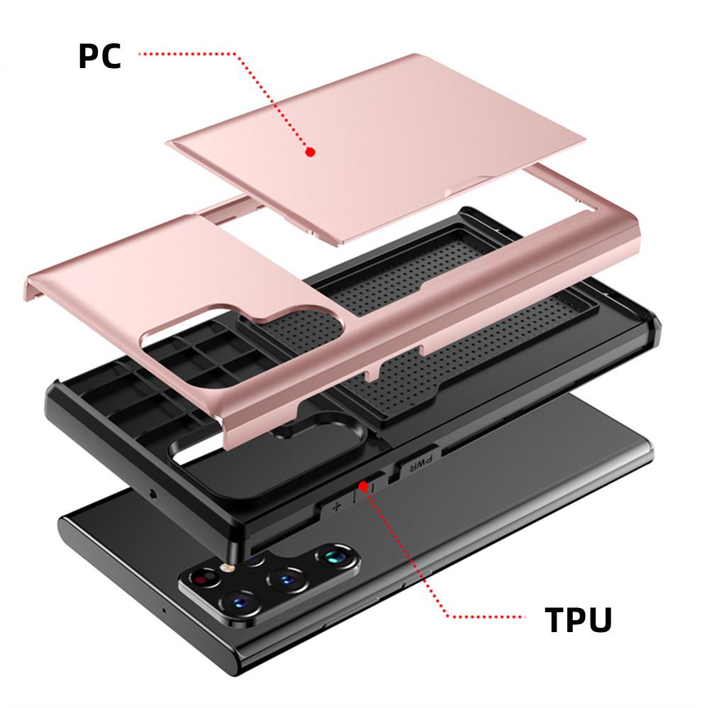 Чехол для Samsung Galaxy S23 Ultra, чехол-кошелек со слотом для кредитных карт, чехол для телефона Samsung S23 S 23 Plus, противоударная броня, задняя крышка