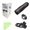 18/28/36X Mobile Phone Camera Lens Clip-On Zoom Monocular Telescope Universal Optical Telescope Lens for Camping Hunting Sports