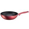 Tefal Индукционная титановая антипригарная сковорода Wok Perfect Cook (28см) Можно мыть в посудомоечной машине в духовке без PFOA Red