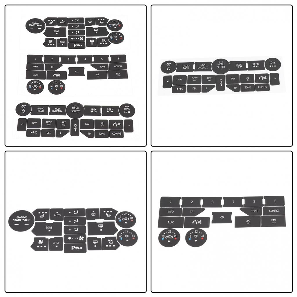 Ремонтные наклейки Кнопка Ремонт Климат-контроль Высококачественный винил