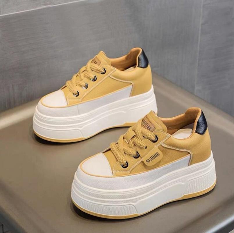 Новые 9 см коровья замша натуральная кожа женские вулканизированные туфли на платформе танкетке для скейтбординга высокие каблуки бренда повседневная летняя обувь