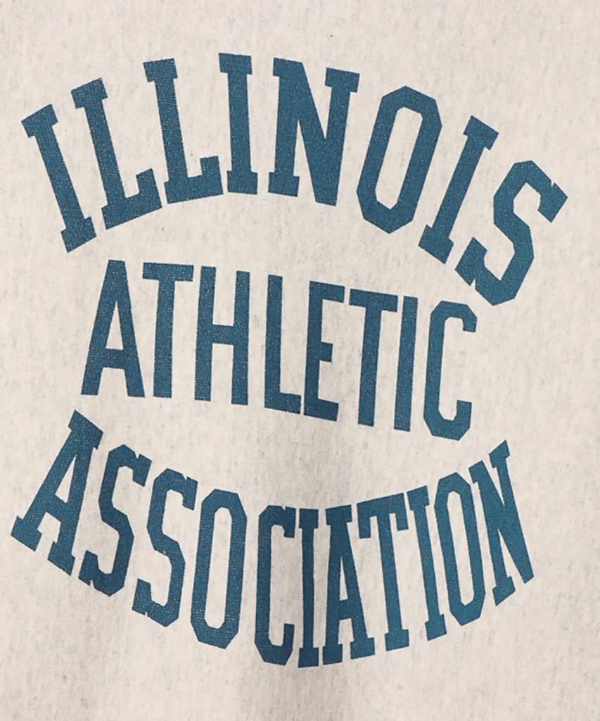 CHAMPION [True To Archives] 2Nd Illinois Brushed Fleece Sweatshirt S.Grey X Navy