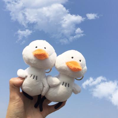 Милый милый Ins Маленькая белая уточка плюшевая подвеска тот же стиль маленькая утка сумка подвесной брелок для женщин