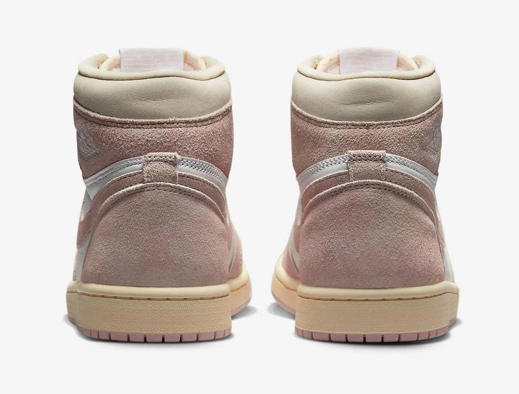 FD2596-600 Nike WMNS Air Jordan 1 Retro High OG Washed Pink Бежевый Белый Слоновая кость