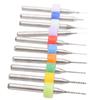 10pcs Hard Alloy Micro Drill Bits Circuit Board Rotary Tool UltraThin Drilling Chuck Pin
