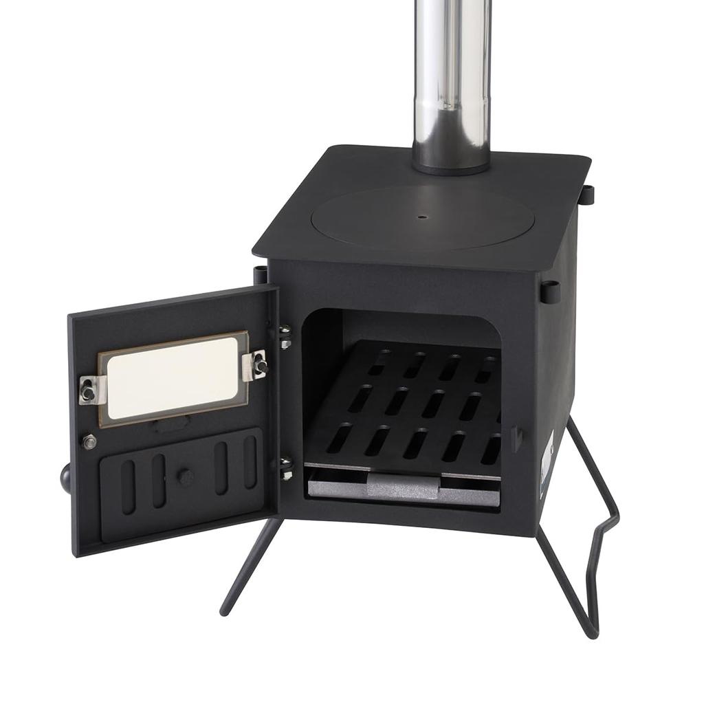 LOGOS Mini Bonfire Stove 81064082 Stainless Steel Black