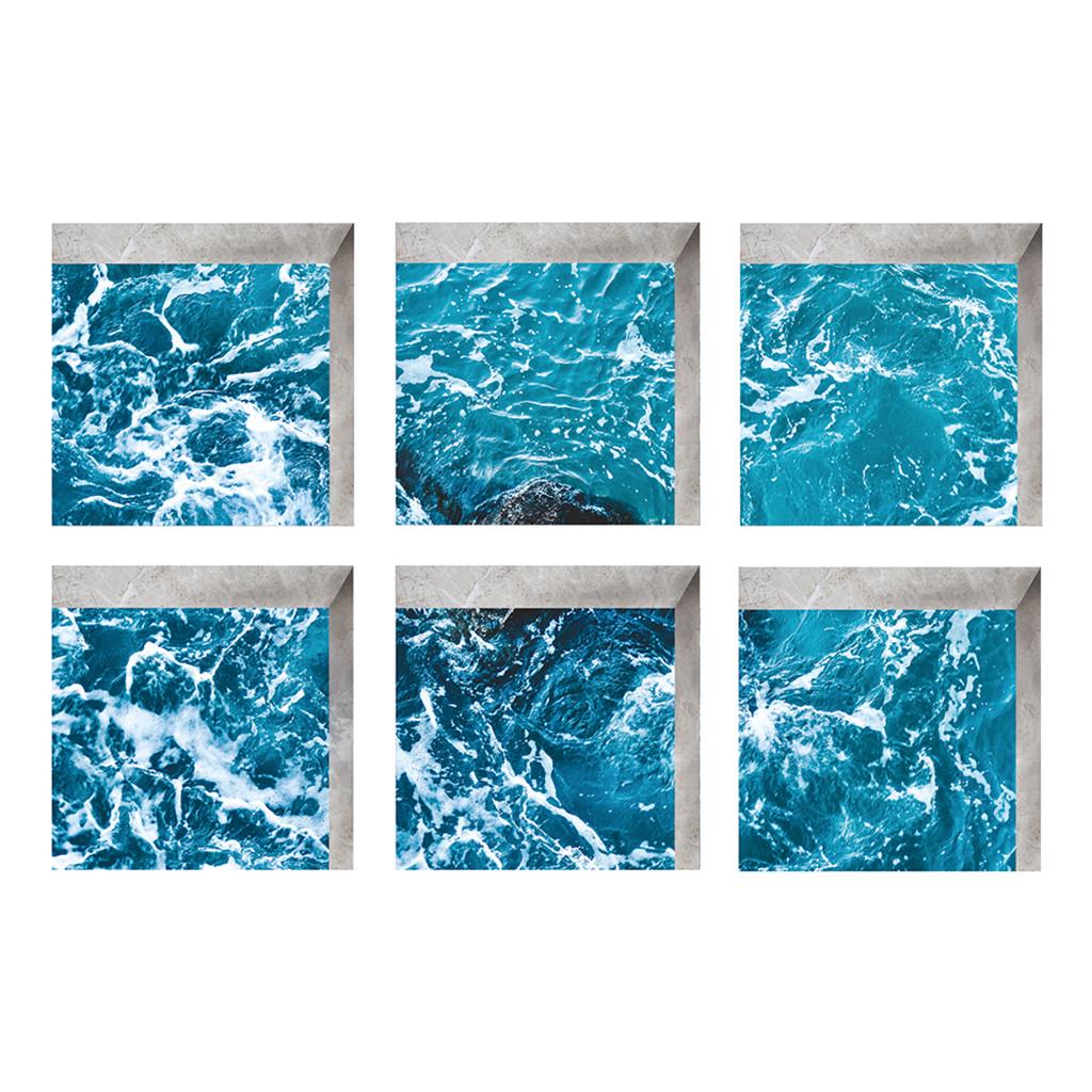 6pcsNew Bath Tub Shower Stickers PVC Decals Applique   Mural Home Decor 