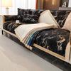 Чехол для дивана с принтом Marble Lines из бархата для дивана в форме буквы L, чехлы для диванов, чехлы для диванов, противоскользящий чехол для гостиной на 4 сезона