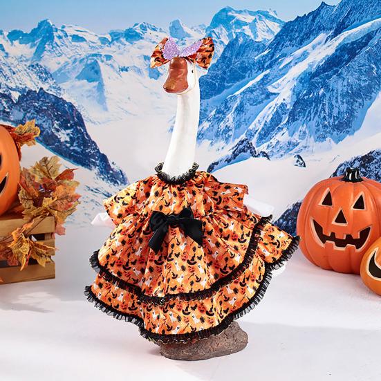 Наряд для гуся для 23-дюймовой цементной пластиковой статуи гуся, одежда и аксессуары для гуся на Хэллоуин для декора улицы, патио, двора, газона