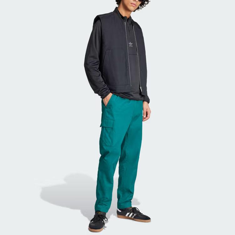 Adidas Мужской жилет Originals Solid Color Logo Zip с черными жилетами IR7735