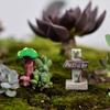 Bonsai Micro Landscape Fairy Garden Simulation stone signpost Mini Road Sign Welcome Stake Figurine