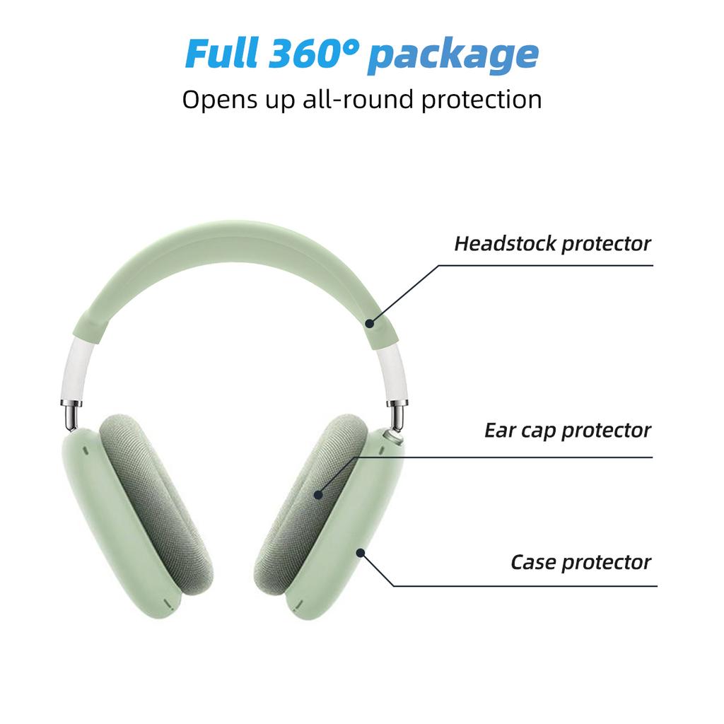 For Soft Anti-Shockproof Headband Cover For AirPods Max Silicone Headphones Protective Case Replacement Cover Earphone Accessories