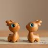 Car Key Chain Sandalwood Deer Mobile Phone Bag Pendant Chinese Style Key Ring Wood Key Chain