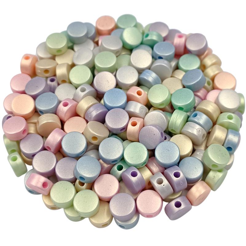 50-200 шт. изготовление ювелирных изделий сердце цветок звезда макарон матовый DIY для бусин