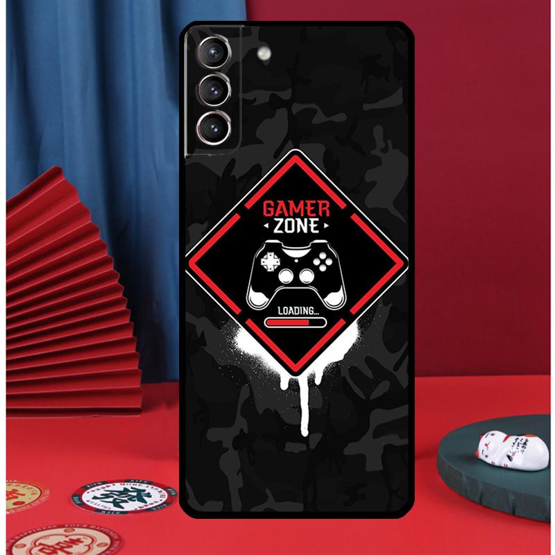Чехол для телефона с игровым контроллером, игровая зона, для Samsung Galaxy S25 Ultra S9 S10 S20 S21 S22 Plus S23 FE S24 Ultra, задняя крышка