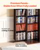 Media Storage Cabinet, 6-Tier DVD Shelf Organizer, 610 x 368 x 1270 mm Multimedia Storage Organizer for CDs, DVDs, Books, Games, CD Shelf for Living
