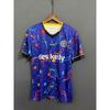 Retro Soccer Jersey Short Sleeve Quick Dry Breathable Men Women Sports Training