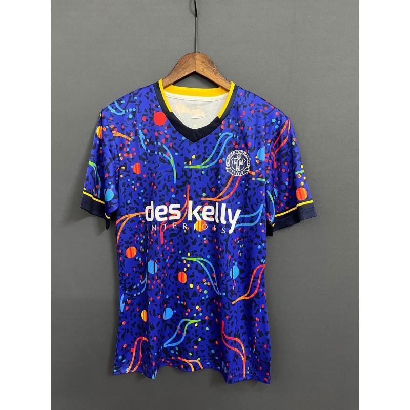 Retro Soccer Jersey Short Sleeve Quick Dry Breathable Men Women Sports Training