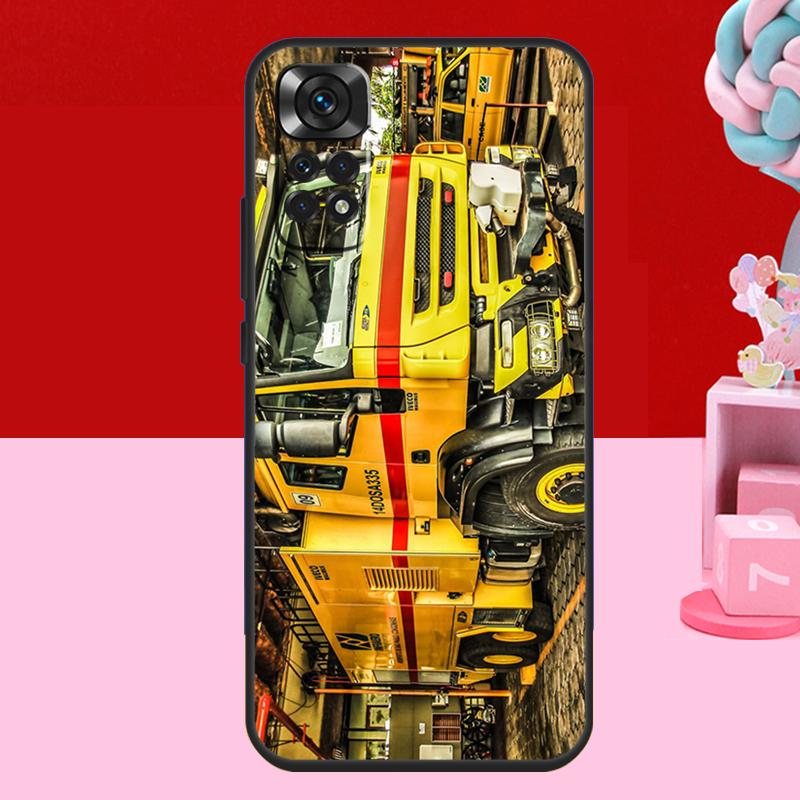 Fire Truck Case For Xiaomi Redmi Note 11 10 12 13 14 15 Pro Plus Redmi 15 C 14C 10C 12C 13C Soft Cover