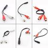 3.5mm Audio Cable Stereo Female RCA Male Aux Audio Cable Y Adapter for DVD TV VCR To Headphone Amplifier Speaker Jack
