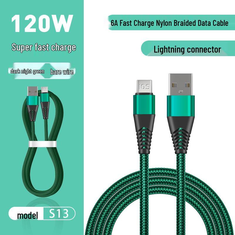 Кабель быстрой зарядки Pin Yue S13 6A для устройств Apple, Xiaomi, Honor, Huawei с USB-C