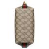 Gucci Ophidia Съемный плечевой ремень Застежка-молния Сумка Supreme из холста для ношения в руке или на плече Женская Коричневая