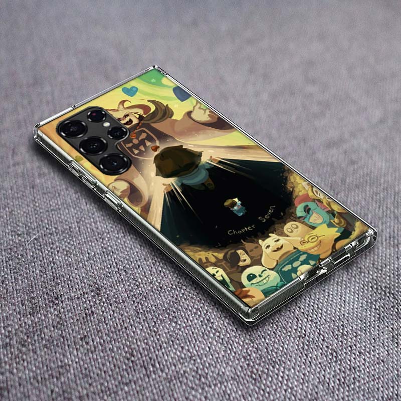 Арт главы Undertale Чехол для телефона Samsung Galaxy S24 S23 S21 S20 FE S22 S26 Ultra S25 Edge S10 Plus Чехол Прозрачный ТПУ Capa Shel