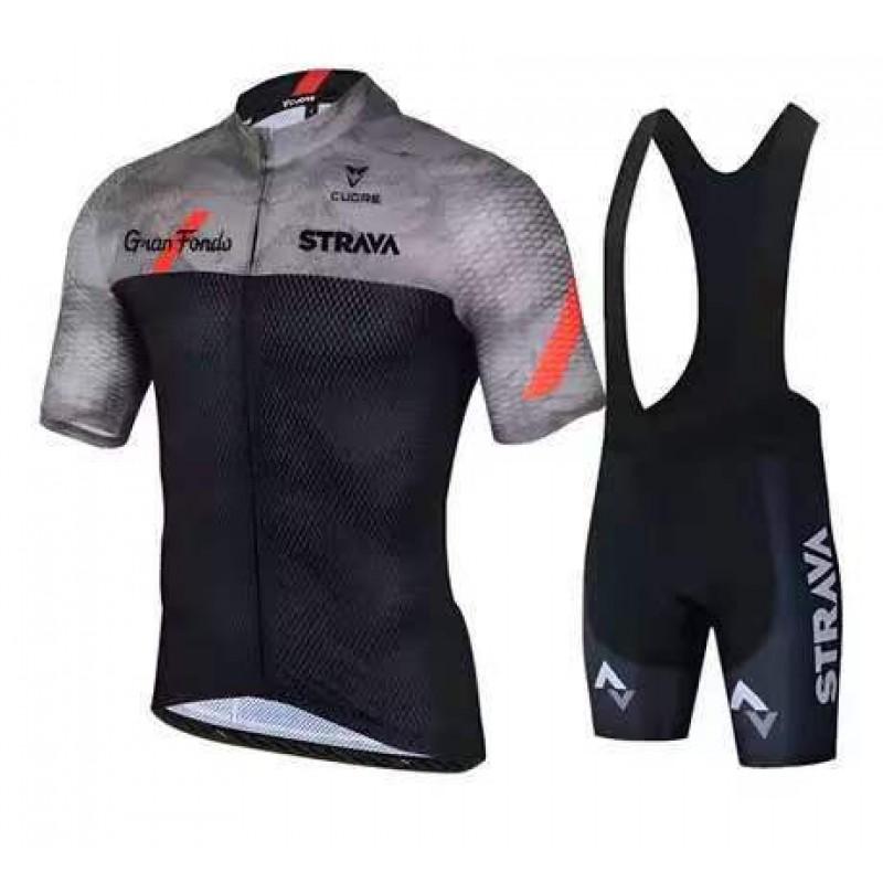 Mens Cycling Jersey Short Sleeve Set Breathable Quick-Dry Bike Apparel Road Mountain Riding