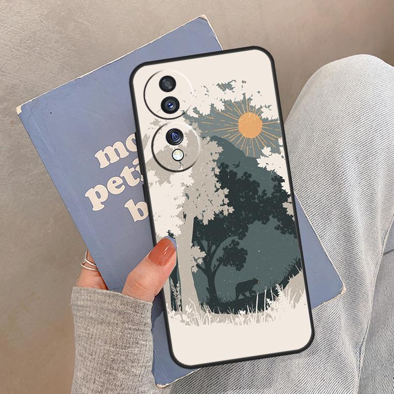 Чехол Wild MountainsMoon Lake для Honor Magic 8 Pro 5 6 7 Lite Чехол для Honor 200 400 90 70 50 X8a X8b X9a X9b X9c