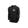 Air Logo Print Crewneck Long Sleeve T-Shirt Men Tops Black DN1447-010