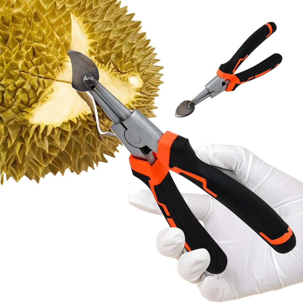 Stainless Steel Durian Opener Clip Rustproof Pliers Durable Durian Peel Breaking Tool for Restaurant Household Cooking Tools