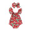 Fashion Cute Toddler Newborn Baby Girls Romper Watermelon Clothes Jumpsuit Bodysuit Outfits