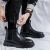 Новые классические ретро кожаные челси на толстой подошве мужские модные ботинки мужские повседневные ботинки в британском стиле противоскользящие износостойкие удобные ботинки