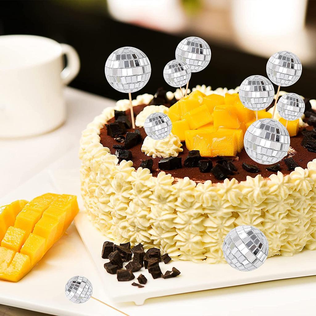 3 шт./компл. зеркальный стеклянный шар диско-шар украшение торта Топпер для торта свадебная вечеринка домашний декор