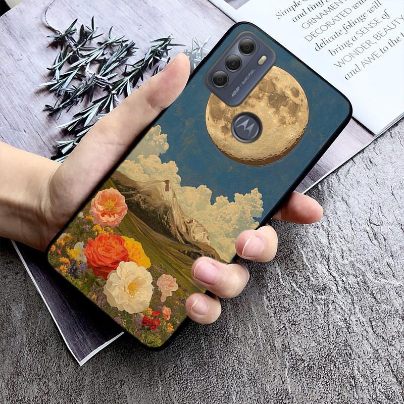 Чехол для телефона Clound Moon Star Night для Motorola Moto G85 G55 G05 G14 G75 G31 G50 G10 G20 G30 G60 G13 G32 G84 G54 G53 G72 G24 Power