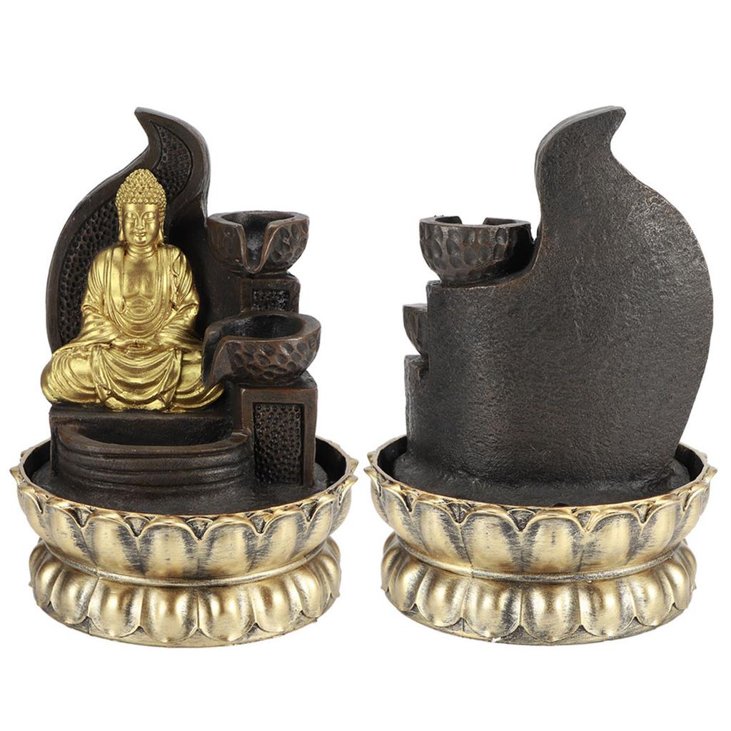 Настольный светодиодный фонтан с водяным насосом для украшения домашней чайной комнаты, тип 16109