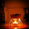 Home Decoration Crafts Creative Stainless Steel Deer Oil Stove Candle Holder Aromatherapy Essential Incense Burner Lamp Ornament