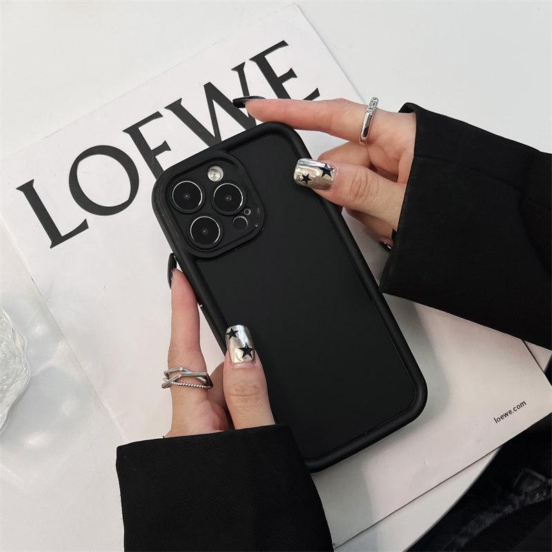 Простой однотонный матовый мягкий силиконовый чехол для iPhone 15, 14, 13, 12, 11 Pro Max XR XS 7 8Plus, комплексные чехлы для защиты от падения с высоты